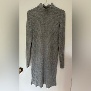 Grey mock-neck Wilfred dress